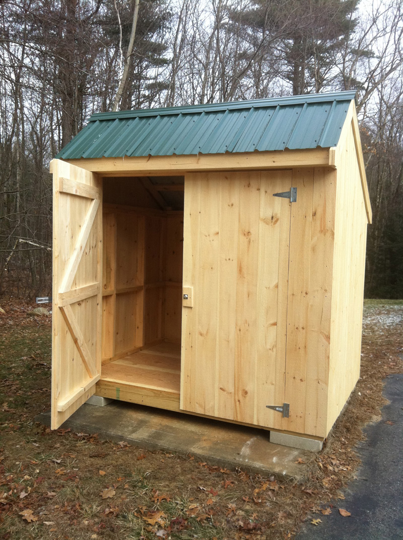 6 x 8 Two Door Salt Box - Brimfield Shed